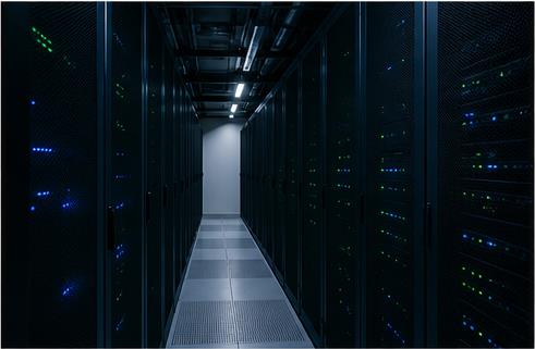 Serverrum som symbol på central infrastruktur